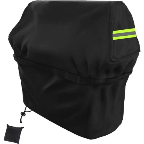 Barbecue-afdekhoes, waterdicht, gasgrill, afdekzeil, BBQ-grill ondersteunend, beschermhoes, kap, Oxford, weerbestendig, scheurvast, UV, bescherming, winddicht, braadbestendig, schimmelbestendig, 117 x 66 x 117 cm