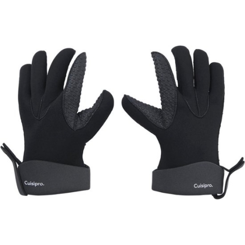 Cuisipro - BBQ - Ovenhandschoenen - Hittebestendig - Barbecue Handschoenen - Grijs - Set van 2 - Maat Large