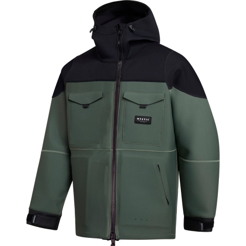 Mystic Vortex Neoprene Jacket 3/2mm - 2023 - Dark Olive - M