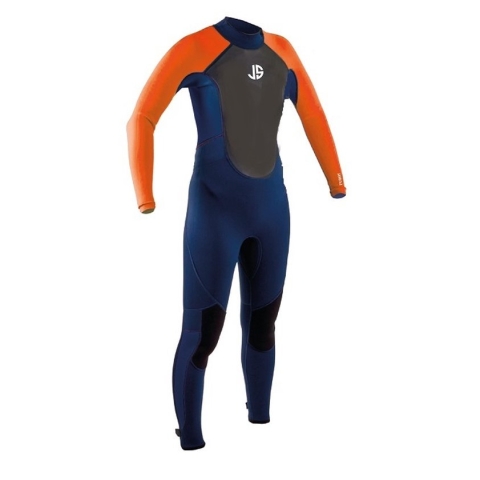JS Watersports Maui Flex 3/2 fullsuit wetsuit blauw/oranje junior