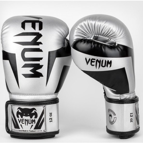 VENUM ELITE - BOKSHANDSCHOENEN - SILVER/BLACK - 12OZ