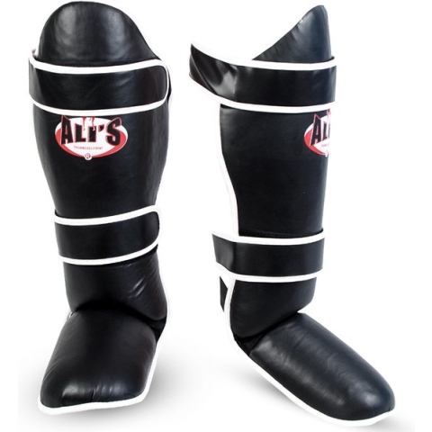 Ali's Fightgear - SHIN PRO - Scheenbeschermers kickboksen - Maat XL - Scheenbeschermers vechtsport - Scheenbeschermers kickboksen kind - Scheenbeschermers kickboksen heren - Scheenbeschermers kickboksen dames - Kickboksen scheenbeschermers
