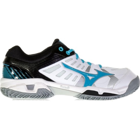 Mizuno Wave Exceed SL CC Tennisschoenen - Maat 40.5 - Vrouwen - wit/zwart/blauw
