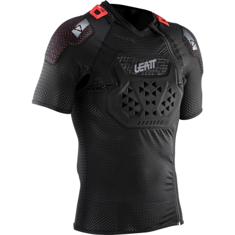 Leatt AirFlex Stealth Body Protector T-shirt, zwart Maat S