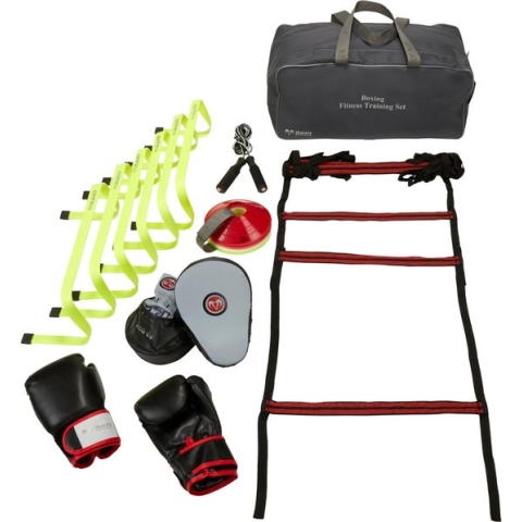 Fitness Training thuis Boksen set - Compleet Top Kwaliteit RAM® Engeland - Uniek 3d Grip techn. Prof.