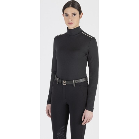 Equiline Shirt tweede huid Giron Black - S | Winterkleding ruiter