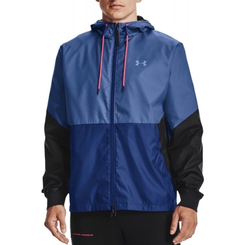 Under Armour LEGACY WINDBREAKER Hoodie - Blauw/ Zwart - Maat XL