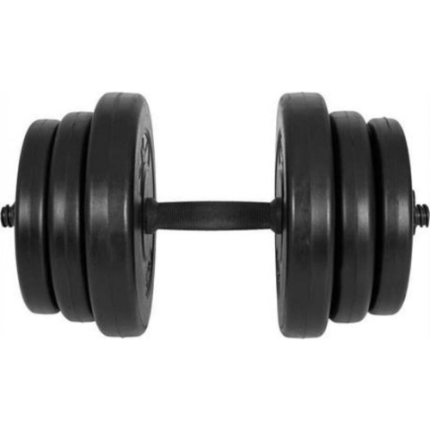 Gyronetics Dumbell - Kunststof - 20 kg - 25 mm - Eén stang