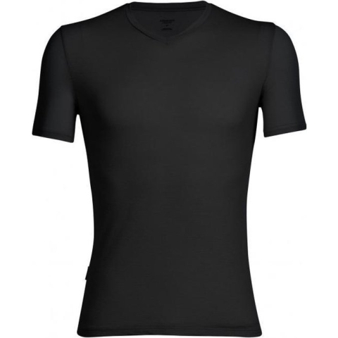 Icebreaker Anatomica V-hals T-shirt Heren, zwart Maat L