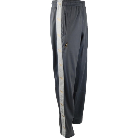 Australian broek met witte bies antraciet en 2 ritsen maat 2XS/42