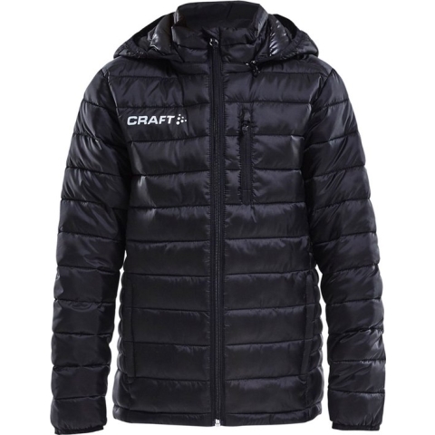 Craft Isolate Donsjas Met Kap Kinderen - Zwart | Maat: 146/152