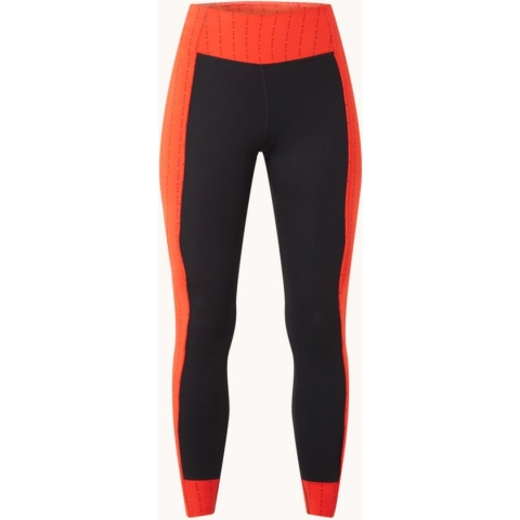 Nike Mid waist cropped trainingslegging met Dri-FIT - Zwart/ Rood - Maat M