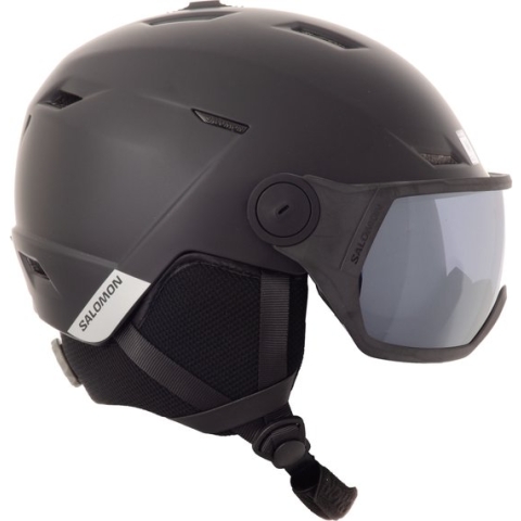 Salomon Pioneer Lt Visor Skihelm Unisex Matzwart Maat 59-62 Cm (l)