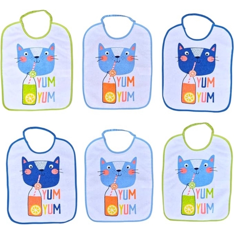 Grote slabbetjes katoenen spons waterdicht retro PVC babyvoeding maanden moeder geboorte ziekenhuis cadeau-idee geboorte siliconen voedingsset jeugd gewaxte producten