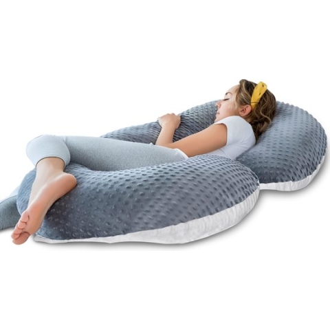 Sleepcomfort - C-Vorm Zwangerschapskussen – Zijslaapkussen – Voedingskussen – Body Pillow - 150x70cm