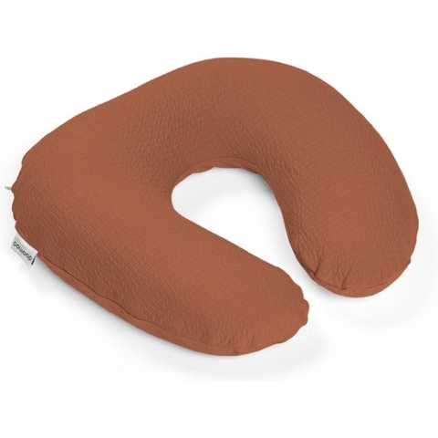 Doomoo Softy - Klein Voedingskussen - Biologisch Katoen - 150cm - Tetra Jersey Terracotta
