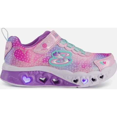 Skechers Flutter Heart Lights-Simply L Meisjes Sneakers - Pink/Multi - Maat  32