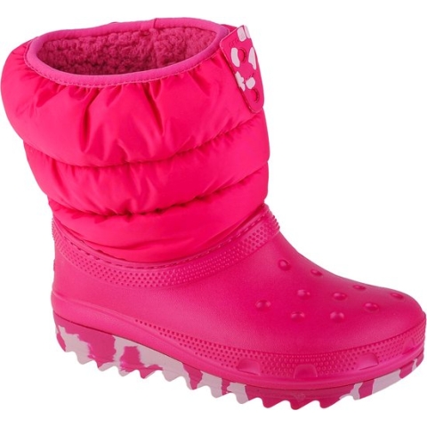 Crocs Classic Neo Puff K Laarzen Roze EU 32-33 Jongen