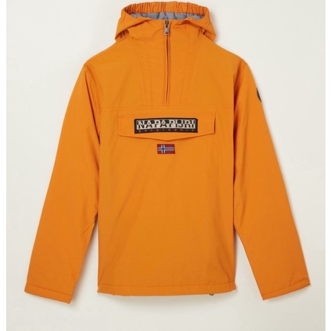 Napapijri Rainforest anorak met capuchon - Okergeel - Maat 152