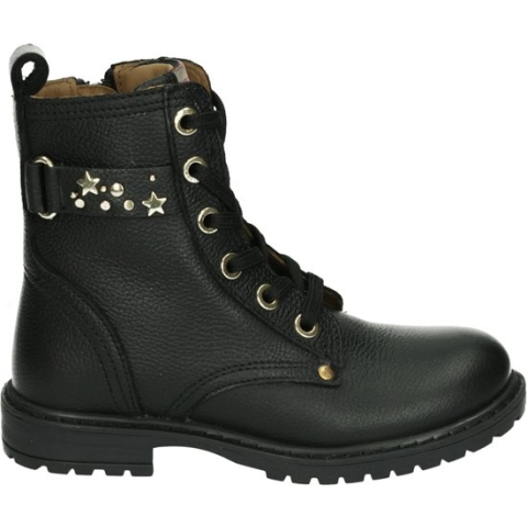 Develab 44316 Veterboots - Laarzen Met Veters - Meisjes - Zwart - Maat 32
