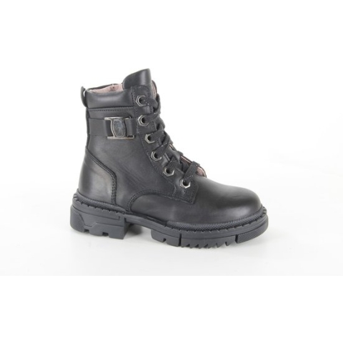 Twins 323624-589W5 meisjes veterboots maat 28 zwart