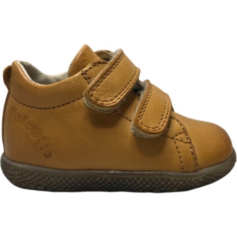 Falcotto Mt 21 velcro's lederen sneakers Anemone Okergeel