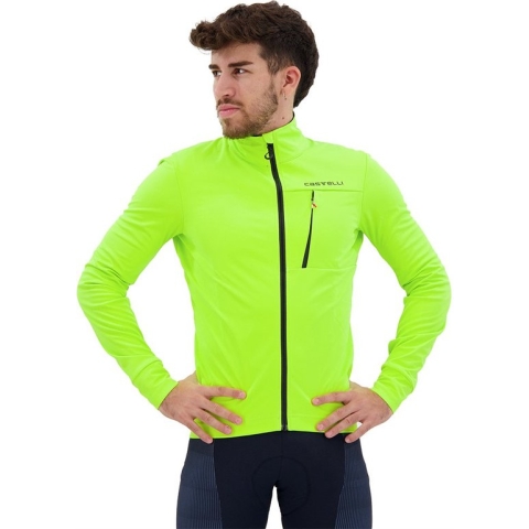 Castelli GO fietsjas ELECTRIC LIME/BLACK - Mannen - maat M
