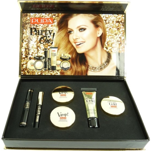 Pupa Party on Make Up Kit Oogschaduw Mascara Eyeliner markeerstift cadeauset