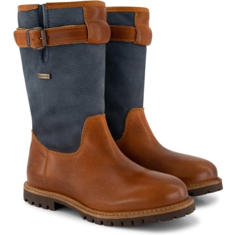 Travelin' Konstanz Dames - Leren outdoorlaarzen - Waterdicht en Ademend - Laars - Blauw leer - Maat 42