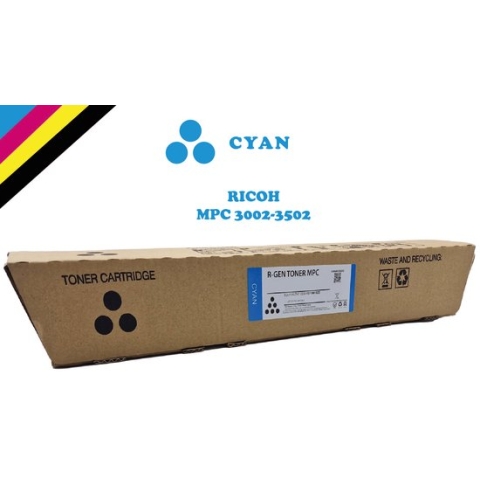 Toner Ricoh MP C3002 / 3502  Cyan – Compatible