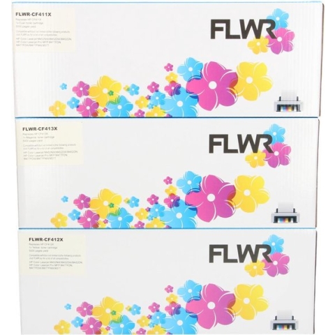 FLWR - Toners / HP 410X 3-pack / kleur / Geschikt voor HP