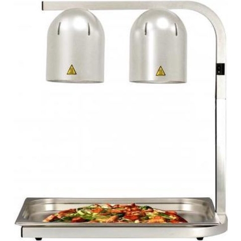 Hendi Infrarood Warmhoudbrug - Zilver - 500W - 453x360x(H)790mm