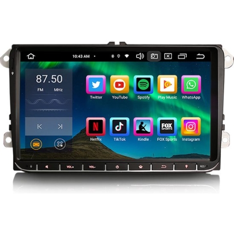 RNS 510 volkswagen DAB+ 8 inch pasvorm Full Touch Volkswagen/Seat/Skoda Android multimedia
