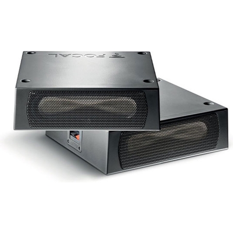 Focal iSUB TWIN - Autosubwoofer - Platte subwoofers - In compacte kleine behuizing - 2 stuks - 100 Watt RMS - 2 Ohm