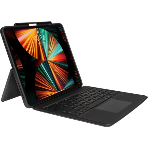 Gecko Covers iPad Pro 12.9 2021 Hoes - Gecko Keyboard Cover 2.0 - QWERTY - Grijs