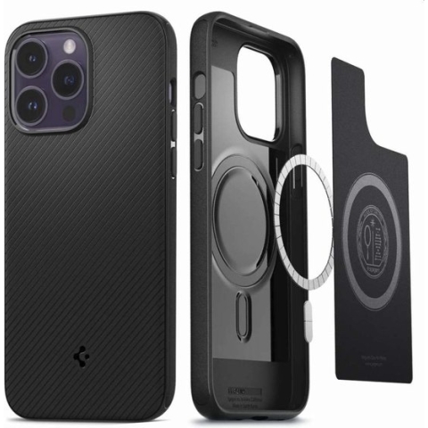 Spigen Apple iPhone 14 Pro Mag Fit Hoesje - Zwart