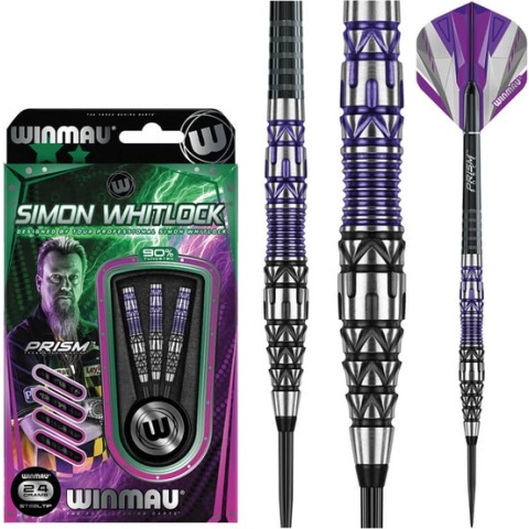 WINMAU - Simon Whitlock Special Edition: Steeltip Tungsten Dartpijlen Professioneel - 24g