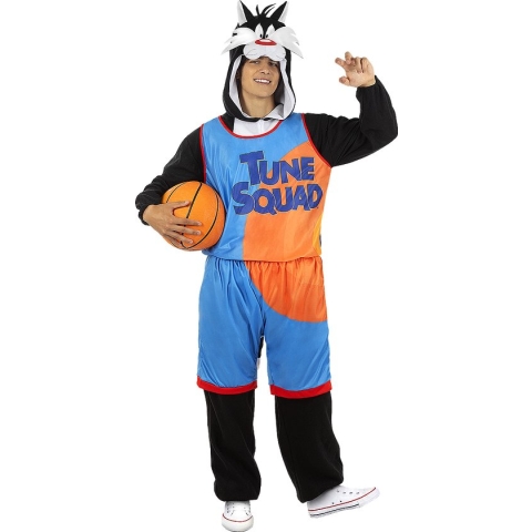 FUNIDELIA Sylvester Space Jam kostuum - Looney Tunes - Maat: M-L