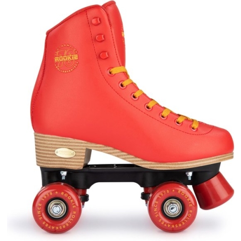 ROOKIE Classic 78 Rolschaatsen / Rollerskates - Vegan vriendelijk - ABEC-7 - Rood - Maat: 39,5