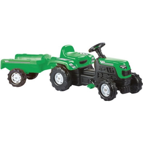 Dolu Ranchero Groen Traptractor met Aanhangwagen 8246