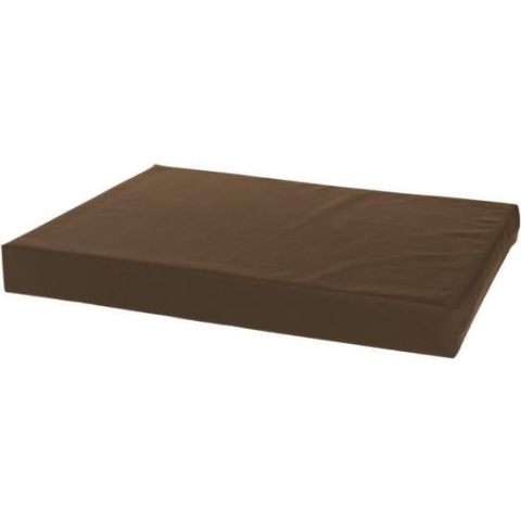 Losse hoes matras/orthopedisch hondenbed leatherlook bruin maat 100x75x10 cm