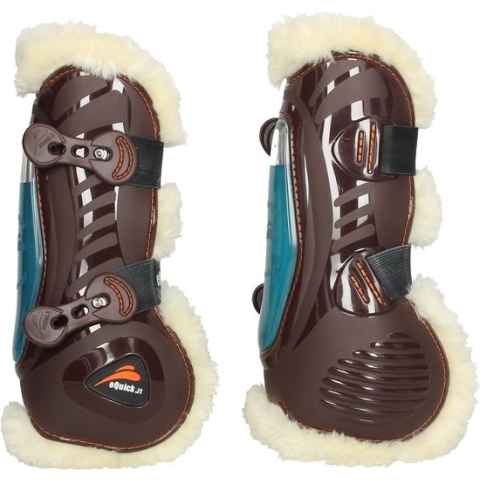 E-quick Peesbeschermers Equick Eshock Bont Bruin - paard