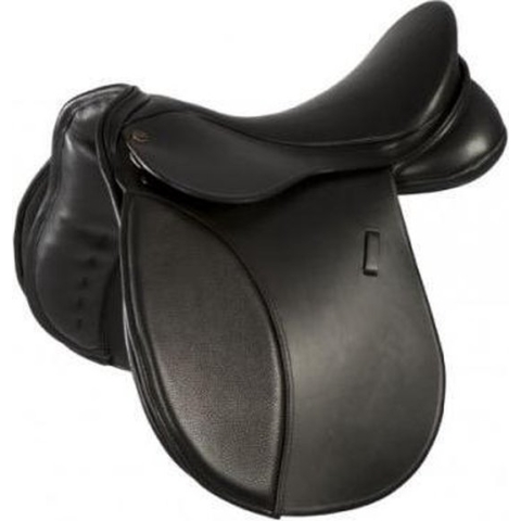 PFIFF - Vision - Haflinger Dresuurzadel - Paardrijzadel - Zwart - Medium -