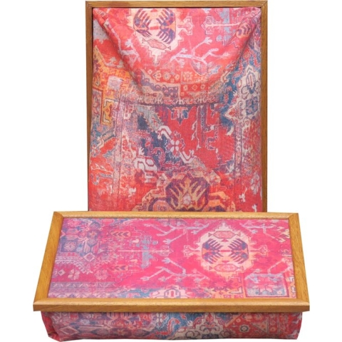 Andrews Laptray, Schoottafel, Schootkussen, Laptoptafel, Dienblad met Kussen Kelim