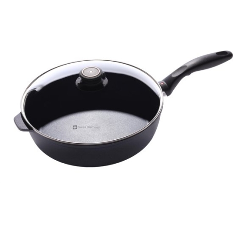 Swiss Diamond XD Sauteerpan - incl. Deksel - Ø 28 cm - 4.1 Liter - Zwart