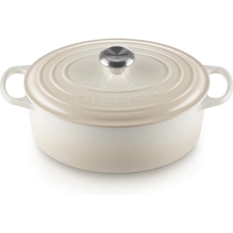 Le Creuset Ovale Braadpan 29cm 4,7L Meringue