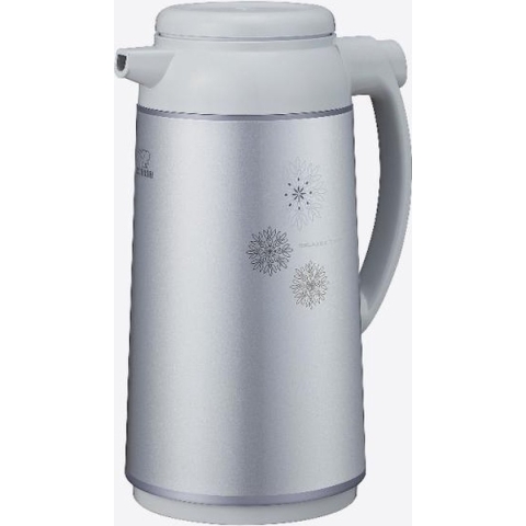 Zojirushi Isoleerkan met Glazen Binnenfles - Drukknop - Zilvergrijs - 1L