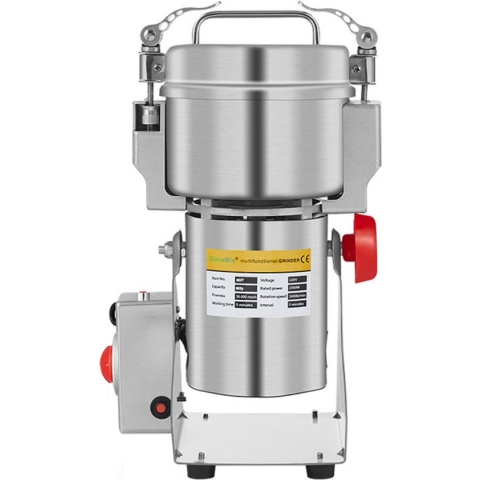 BioloMix® Specerijenmolen Elektrisch - Kruidmolen Elektrische Graanmolen 800 gram - Spice Grinder 36000 rpm - Moutmolen RVS