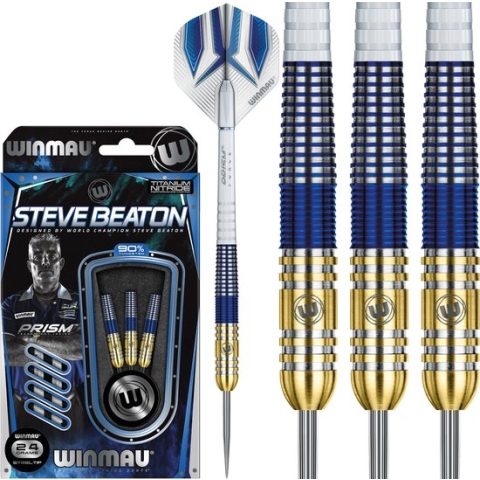 WINMAU – Steve Beaton: Steeltip Tungsten Dartpijlen Professioneel – 24g