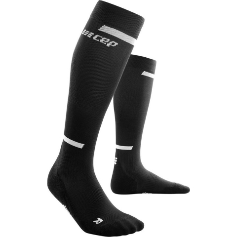 CEP the run socks - woman - IV - zwart - tot onder de knie met voet - per paar